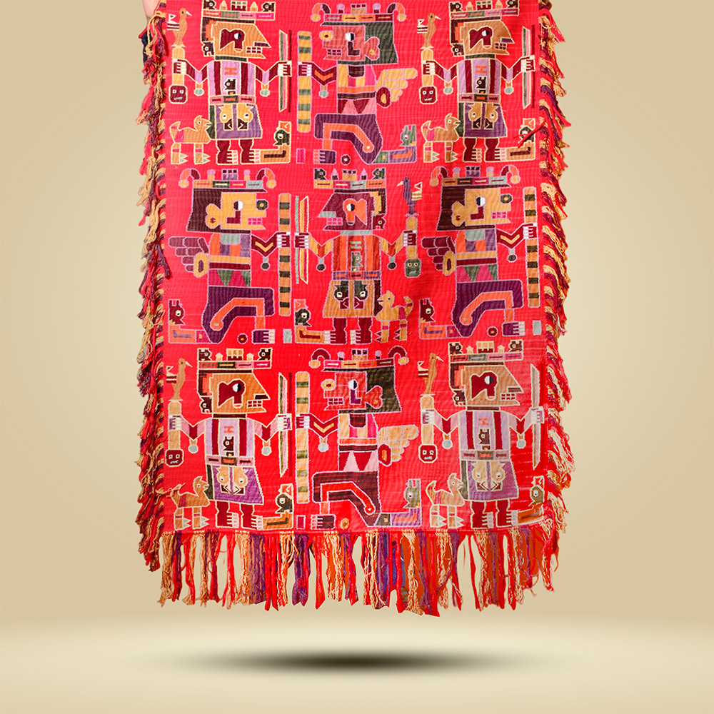 TEJIDO CON DISEÑO WARI