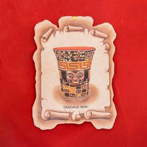 PINTURA CERÁMICA WARI VASO CEREMONIAL
