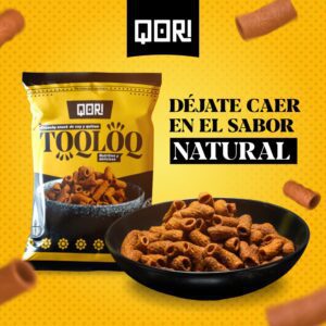 Snack de cuy y quinua con sal rosada de maras